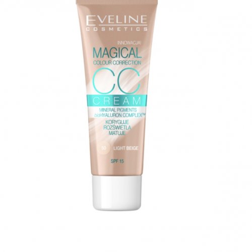 CC Cream Magical Colour Correction, 50 Light Beige, Eveline Cosmetics, 30ml